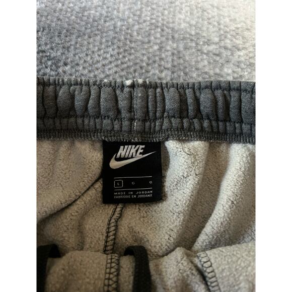 Nike Mens Club Fleece Classic Cargo Reworked Distressed Gray Joggers Size Large - Picture 6 of 11